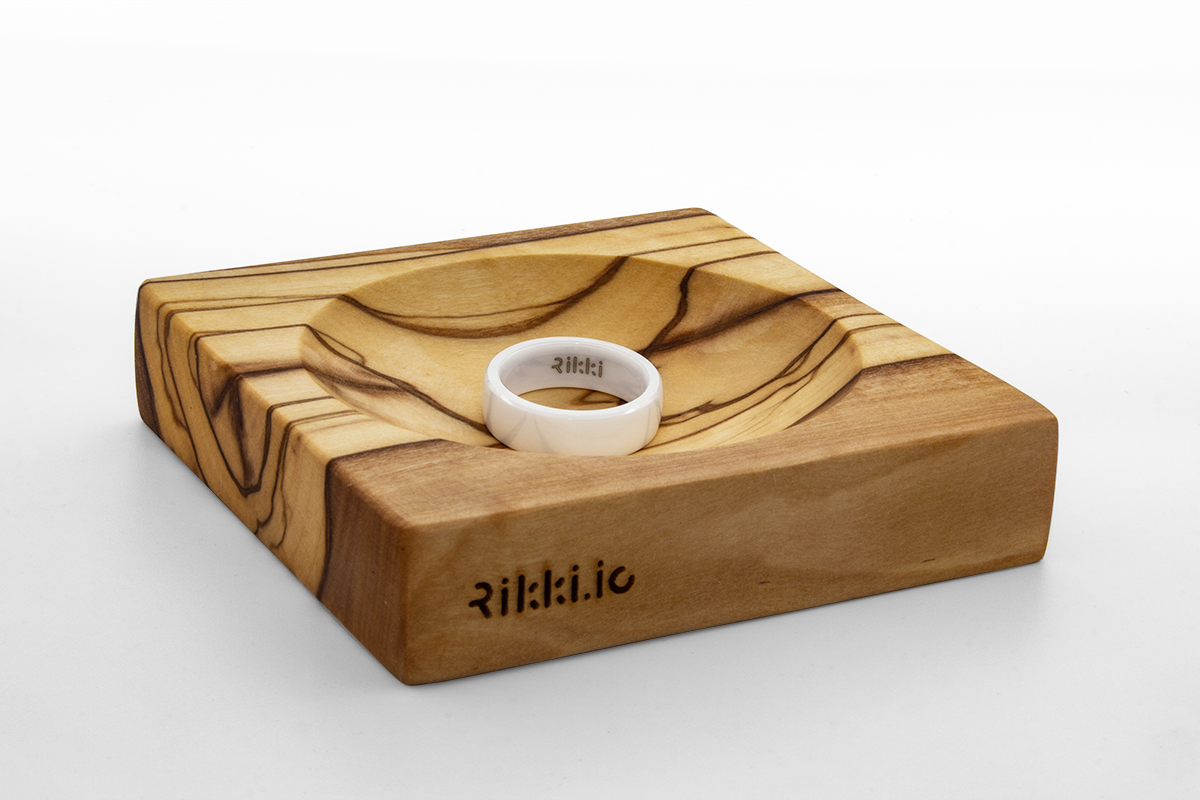 Anillo para pagar - Blanco perlado