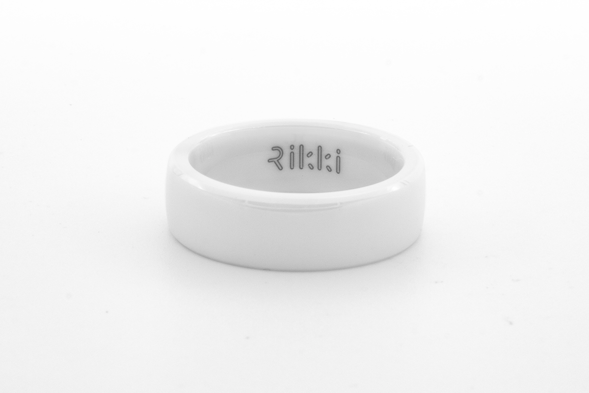 Anillo para pagar - Blanco perlado