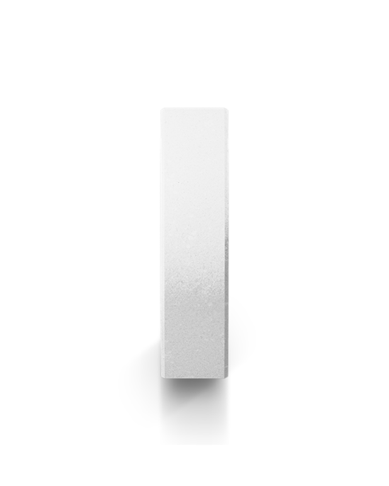 Lunar White · Matte ceramic · Width 7mm