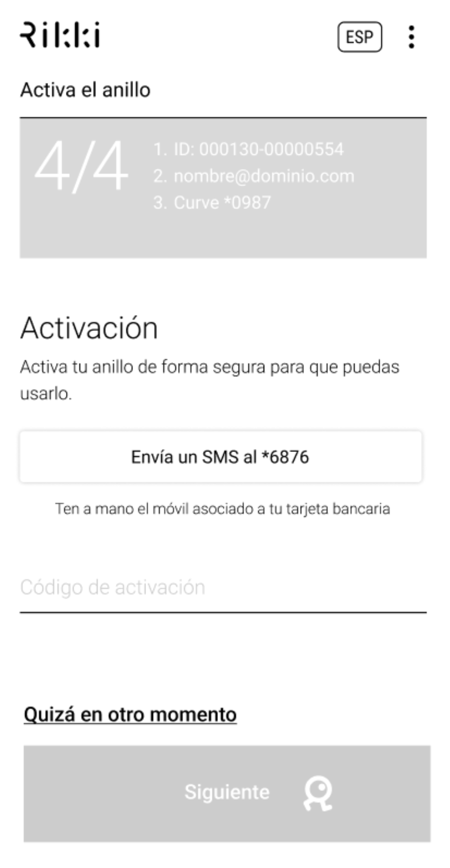 Rikki app activa tu anillo