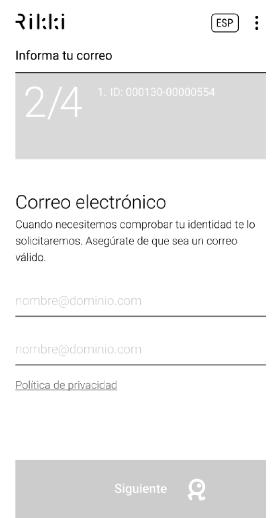 Rikki app identificacion