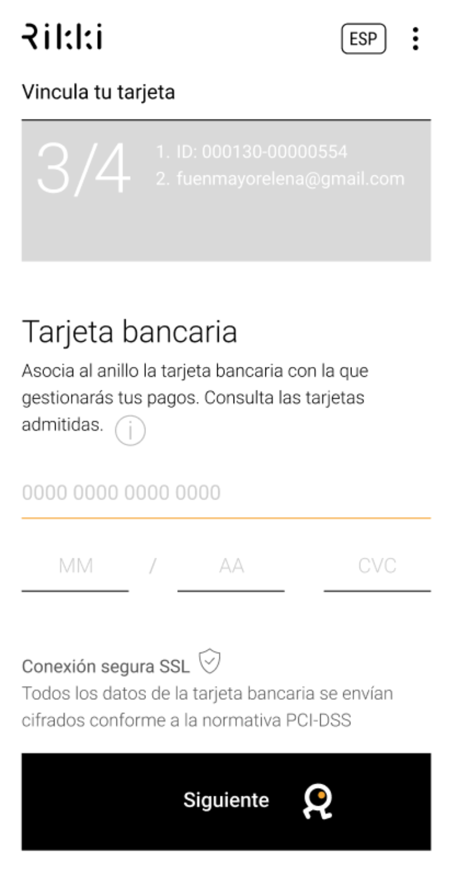 Rikki app nunca ve tus datos bancarios